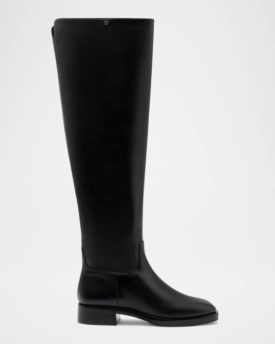 Anne Leather Knee Boots